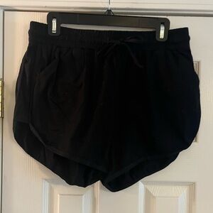 URATOT, Black Athletic Shorts, large